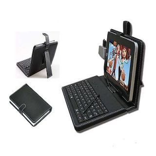 Leather Cover Case w/ USB Keyboard stylus for 7 inch Tablet PC PDA 