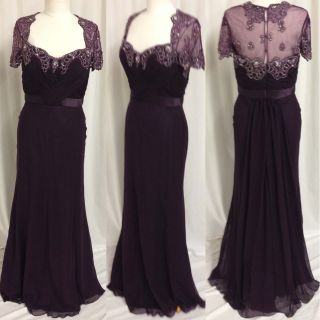 mother of the bride dress eggplant