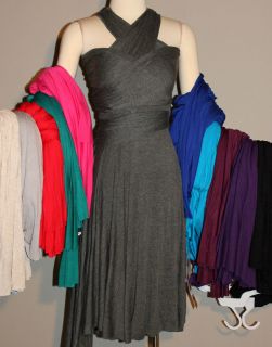 Elan MD5000 Rayon Jersey Wrap Convertible Dress One Sz