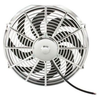   Chrome 16inch Thermo Fan Electric Fan Kit 250watt 12volt 12v