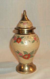Vintage Brass Ginger Jar Made In India