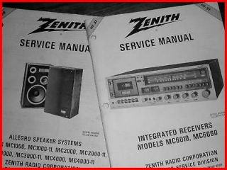 NOS NEW Manuals Heathkit/Zenit​h AM/FM Stereo Receiver Allegro 