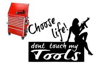 DONT TOUCH MY TOOLS DECAL STICKER SNAP ON MAC BOX AK47