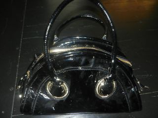 Original Elie Tahari Black Patent Leather Bag