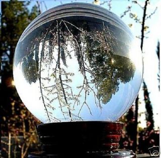 80mm Clear Crystal Ball Globe/Sphere stand box