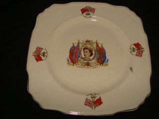 Queen Elizabeth II Coronation 1952 Alfred Meakin collector plate