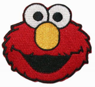 Sesame Street Elmo Face Cartoon Iron On Patch