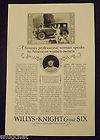   Print Ad WILLYS KNIGHT GREAT SIX Assessment by Miss Elsie de Wolfe