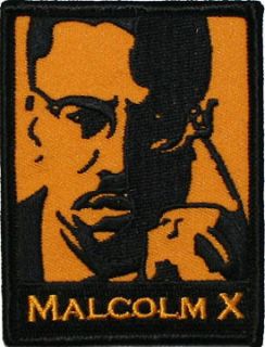 Artist Dave Cherry Malcolm X Embroidered Iron On Applique Patch FD