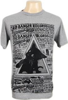   Cat Ed Banger DANCE Electro Punk Emo Retro DJ Grays T Shirts Men S,M,L