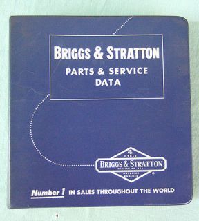 Huge vintage 1960s Briggs & Stratton parts & Service Guide