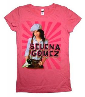 Selena Gomez Singer Pose Sparkle Juniors Girls Youth T Shirt Tee