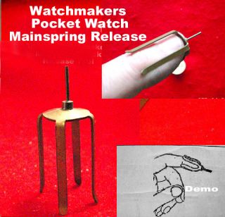   Watch Mainspring Let Down Watch Tool Rare Vintage Watchmakers 1800 Era