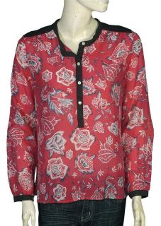 NEW $498 Etoile Isabel Marant Floral Printed Shirt Tunic Top Small S 