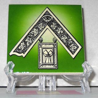 Masonic Past Master Jewel Ceramic Tile HQ Freemasonry Masonry 