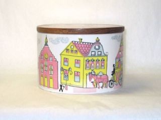 Mid Century Schramberg Germany Ceramic Bowl Box w/ Lid