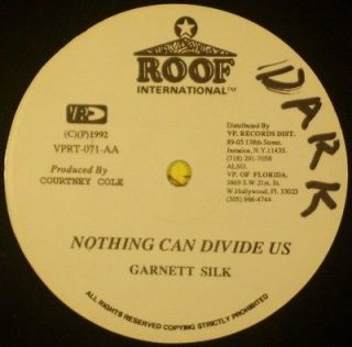 12 REGGAE SINGLE GARNETT SILK Nothing Can Divide Us ROOF RECORDS 