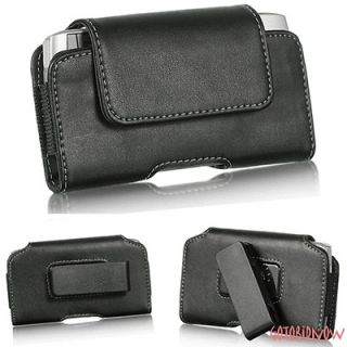 for HTC EVO 3D EVO 4G PREMIUM H LEATHER PROTECTIVE PHONE POUCH ROTATE 