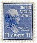 1938 scott 816 james k polk 11 cent 11c used us stamp