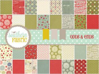 Odds Ends Charm Pack 37040PP 42   5 Quilt Fabric Squares Moda By 