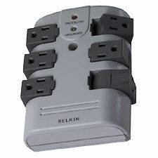 Belkin Components Surge Protct. Wall mount 6 Rotating Outlets 1080 