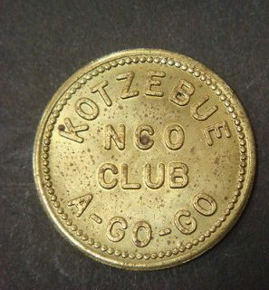 Kotzbue NCO Club A GO GO, Good for 5¢ in trade (ALASKA)