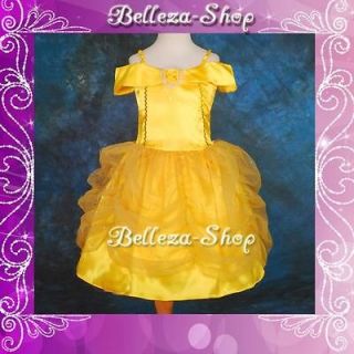   Belle Princess Party Costume Fancy Fairy Costume Dress SZ 5 6 FC017