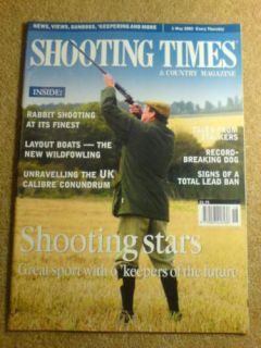 SHOOTING TIMES   LAYOUT BOATS   1 May 2003 # 5266