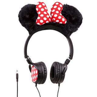New Walt Disney Parks MINNIE MOUSE Ears Portable Headphones Earphones 