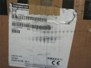 Siemens 3 phase EFF ELECTRIC MOTOR UD 1106/72413601 ​10 1LA7070 