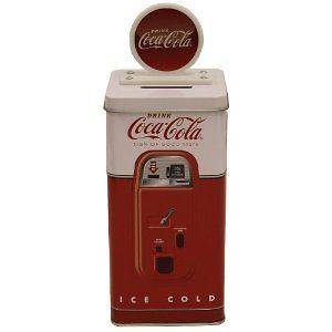 The Tin Box Company Coca Cola Tall Beverage Machine Bank NEW TIN037