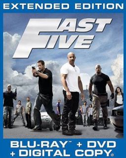Fast Five (Blu ray/DVD, 2011, 2 Disc Set, Rated/Unrated; Includes 