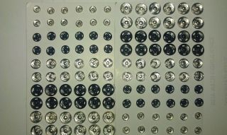 120 X SNAP FASTENERS. PRESS STUDS. ASSORTED SIZES. EXCELLENT VALUE 