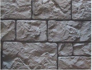 NEW 9 Pc Castle Block Veneer Concrete Molds, Cement Walls Fireplace 