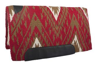 Red Brown Western 34X36 New Zealand Wool Horse Thick Fleece Saddle Pad 