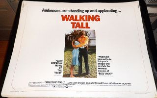 WALKING TALL 73 JOE DON BAKER ROLLED ORIGINAL 1/2 SHEET FILM POSTER