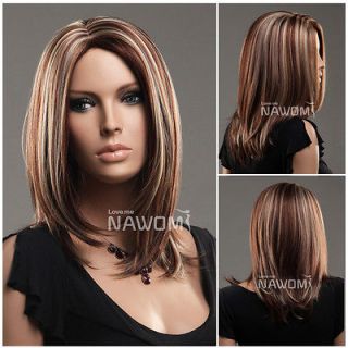 Female highlights Straight Wig Hair # ZL973 33H27H613 wig Accessories