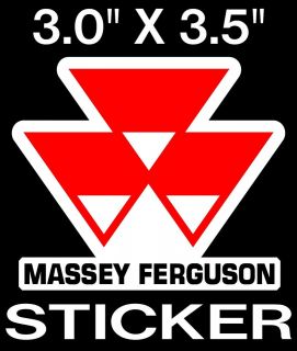 MASSEY FERGUSON   FARM EQUIPMENT, TRACTOR, (3.0 X 3.5) STICKER