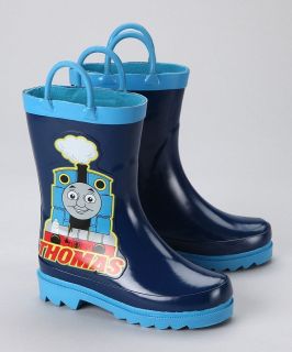 Thomas the Tank Engine Boys Blue Rain Boots, All Size Toddler Kid 