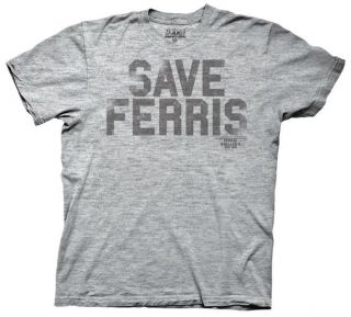 NEW Men Adult SIZE Ferris Buellers Day Off Save Ferris Vintage Fade t 