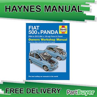 Fiat 500 Panda 1.1 1.2 Petrol 1.3 Diesel 2004 12 (53 to 61 Reg) Haynes 