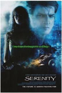 SERENITY MOVIE POSTER JOSS WHEDON BASED FIREFLY SERIES
