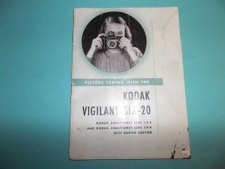 BC132 1946 Kodak Vigiland Six 20 Anastigmat Lens f/6.3 f8.8 Dakon 