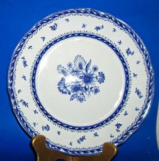 Lot of 4 Arabia Anemone Finland BLUE / WHITE Cup and Saucer Set,Wide 