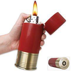   Giant 12 Gauge Shotgun Shell Table Lighter For Home or Office NIB