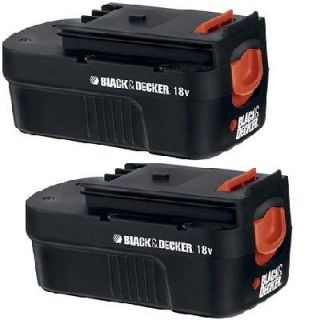 Black and Decker (2 PACK) 18v 18 volt ni cad battery HPB18