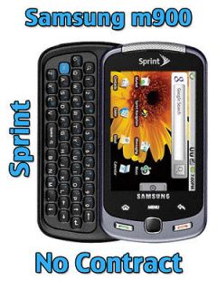 GREAT Used Samsung SPH M900 Moment   Black (Sprint) Android Smartphone 