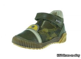 BARTEK Boys Camo Leather Sandals First Walker Shoes Arch Support 