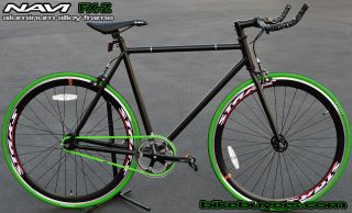   Aluminum Alloy Fixie Fixed Gear road Bikes Bicycles 54cm 540mm MBKGRN