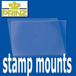 Prinz Stamp Mounts Strips Cut to Size Standard top opening clear 